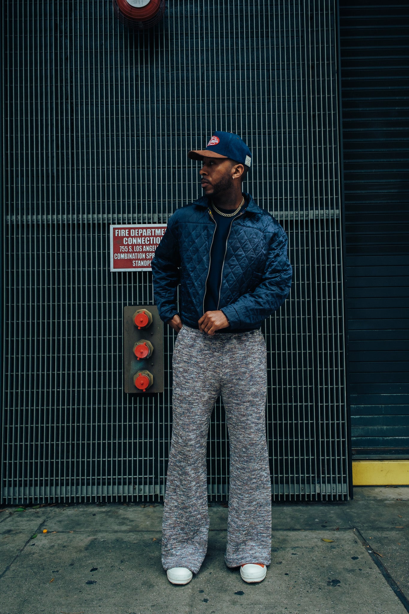Heavy Knit Pants - Blue Hues ( limited )