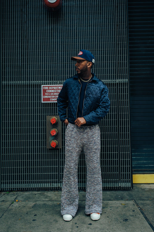 Heavy Knit Pants - Blue Hues ( limited )