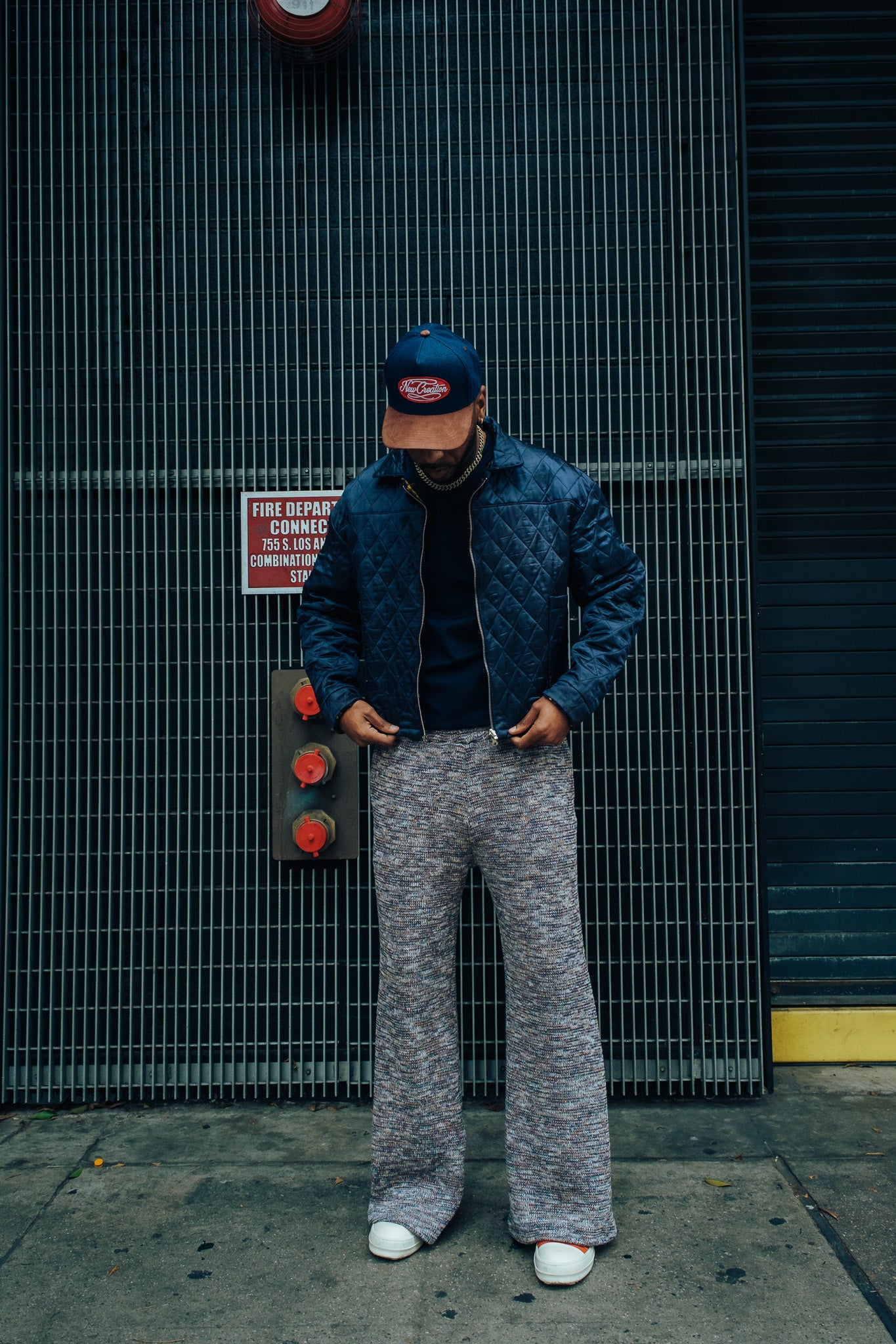 Heavy Knit Pants - Blue Hues ( limited )