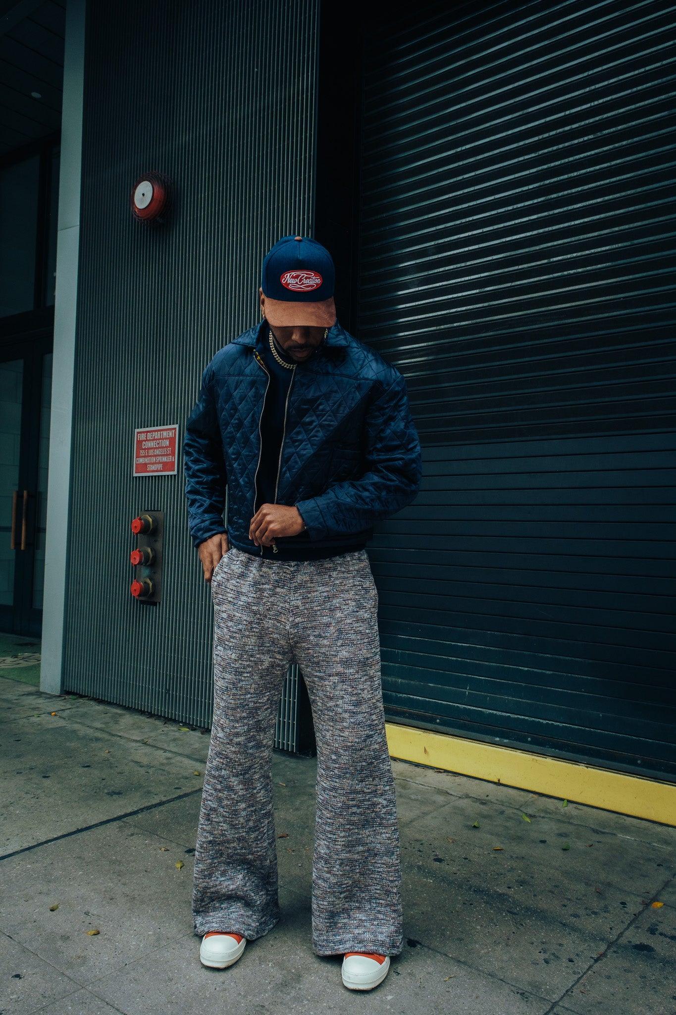 Heavy Knit Pants - Blue Hues ( limited )