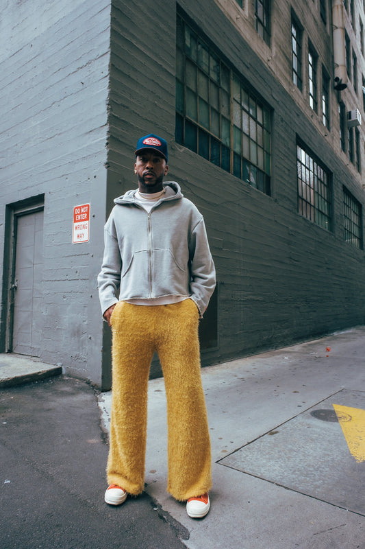 Mohair Knit Pants - yellow ( limited )