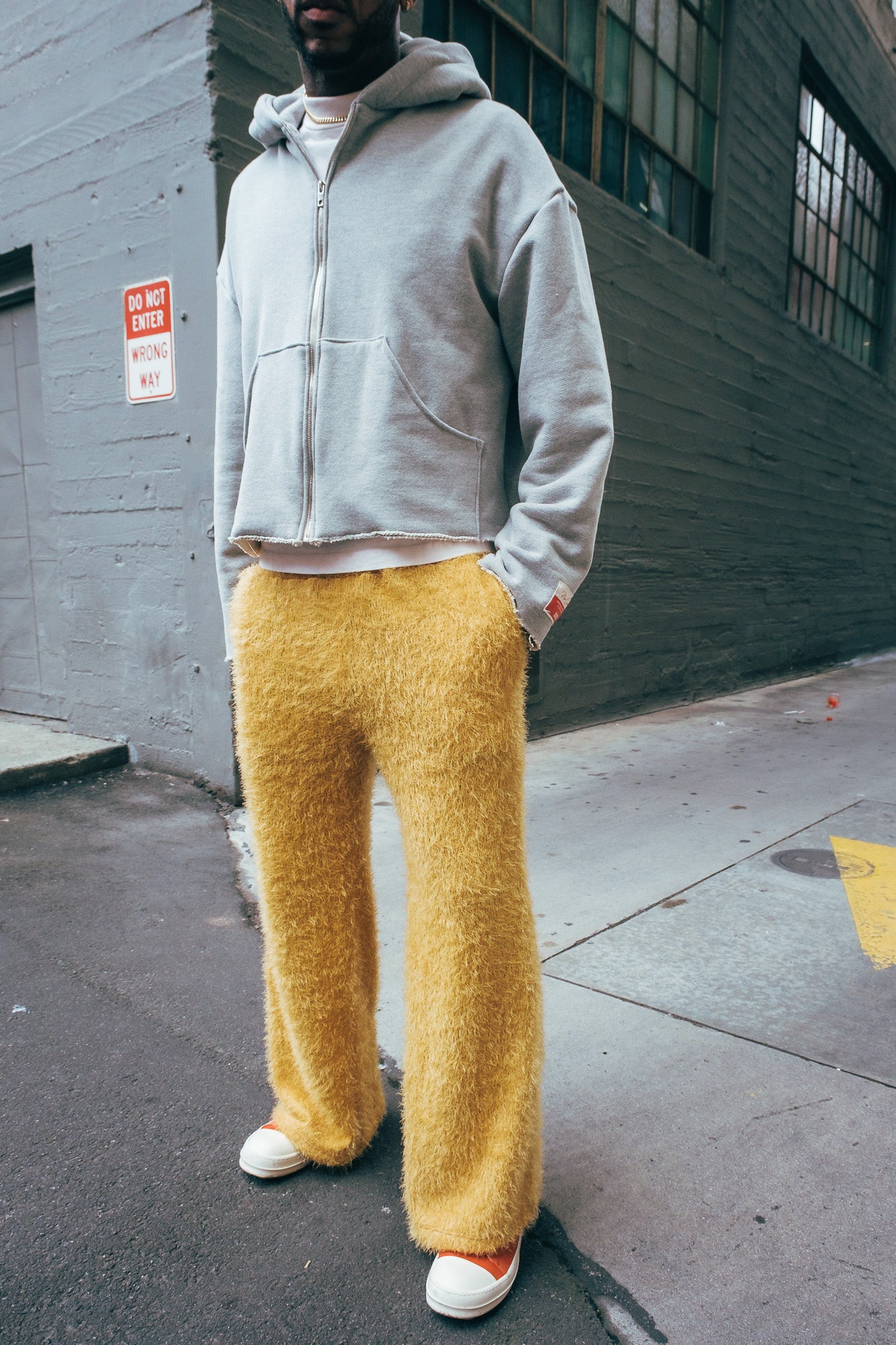 Mohair Knit Pants - yellow ( limited )