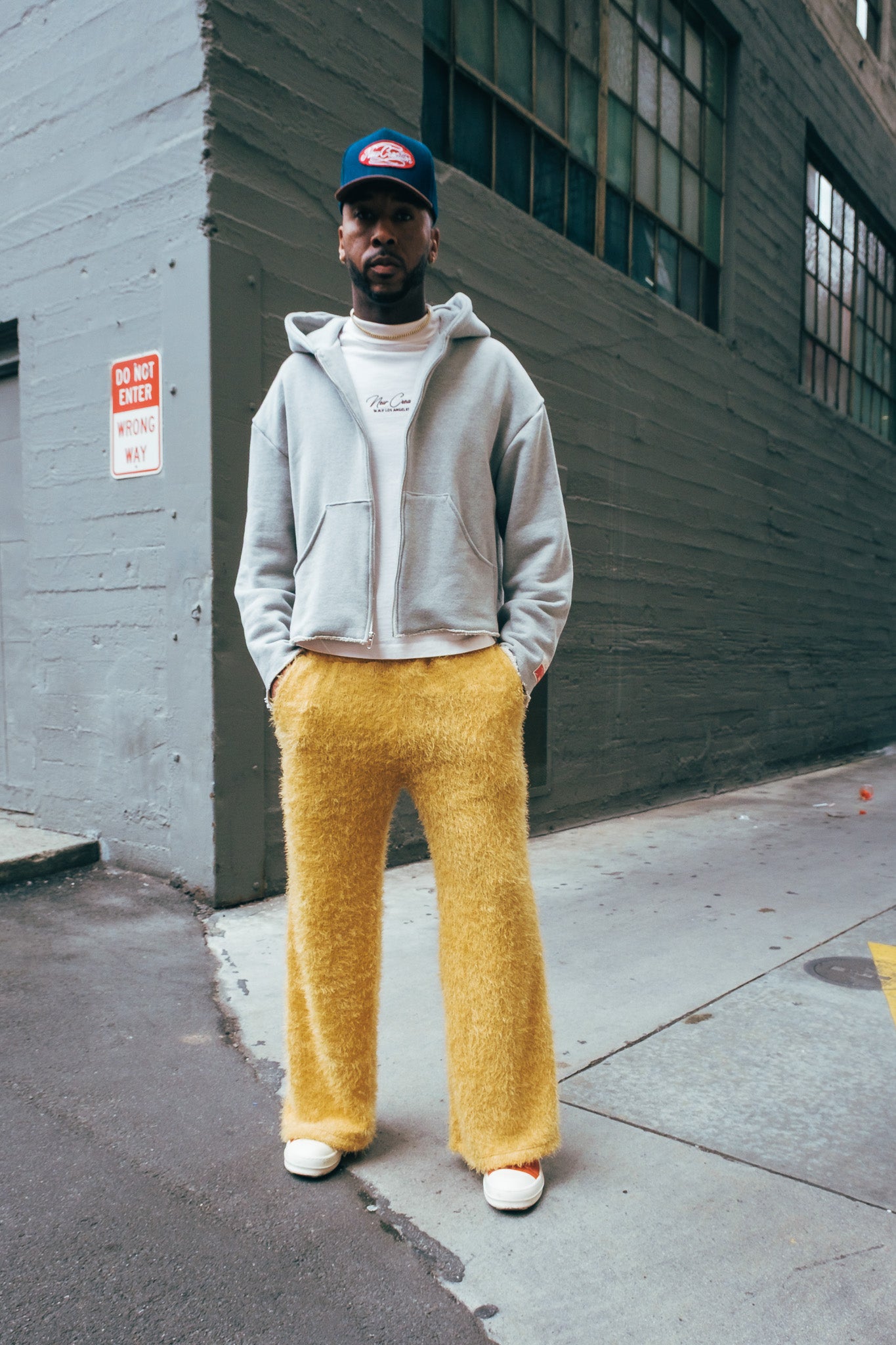 Mohair Knit Pants - yellow ( limited )