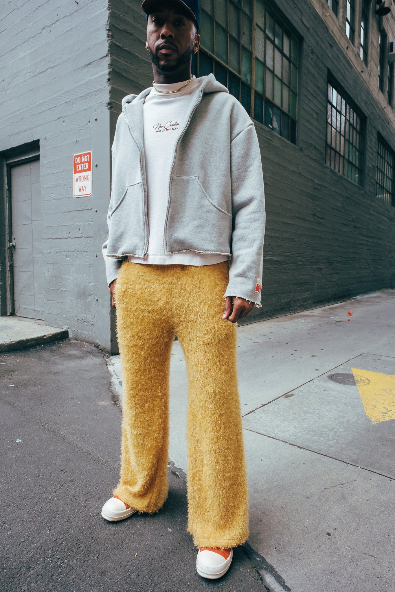 Mohair Knit Pants - yellow ( limited )