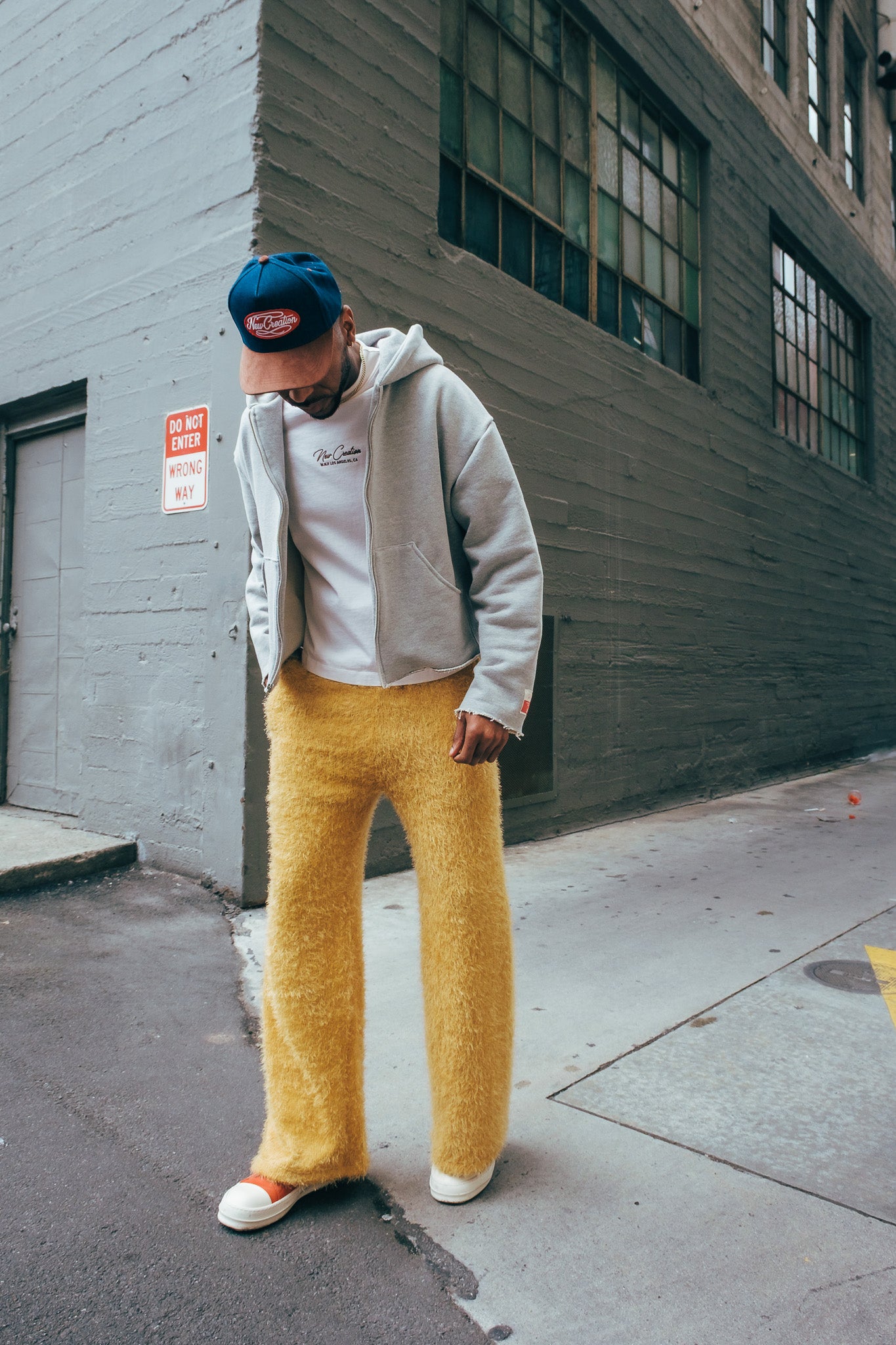 Mohair Knit Pants - yellow ( limited )
