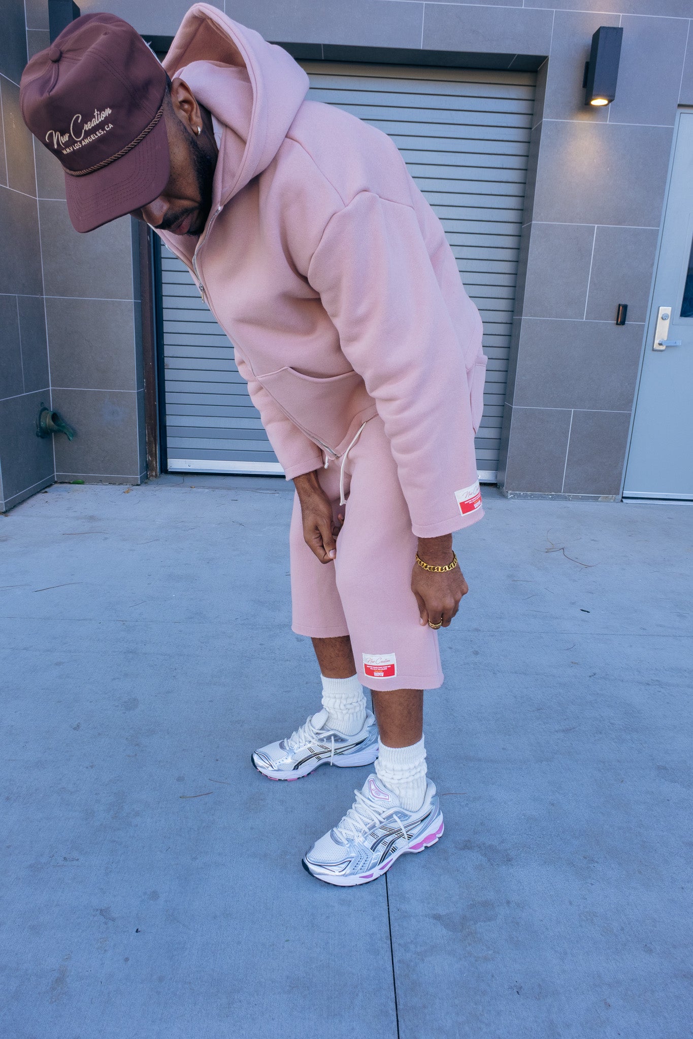 Premium Cotton Sweat Shorts- Mauve