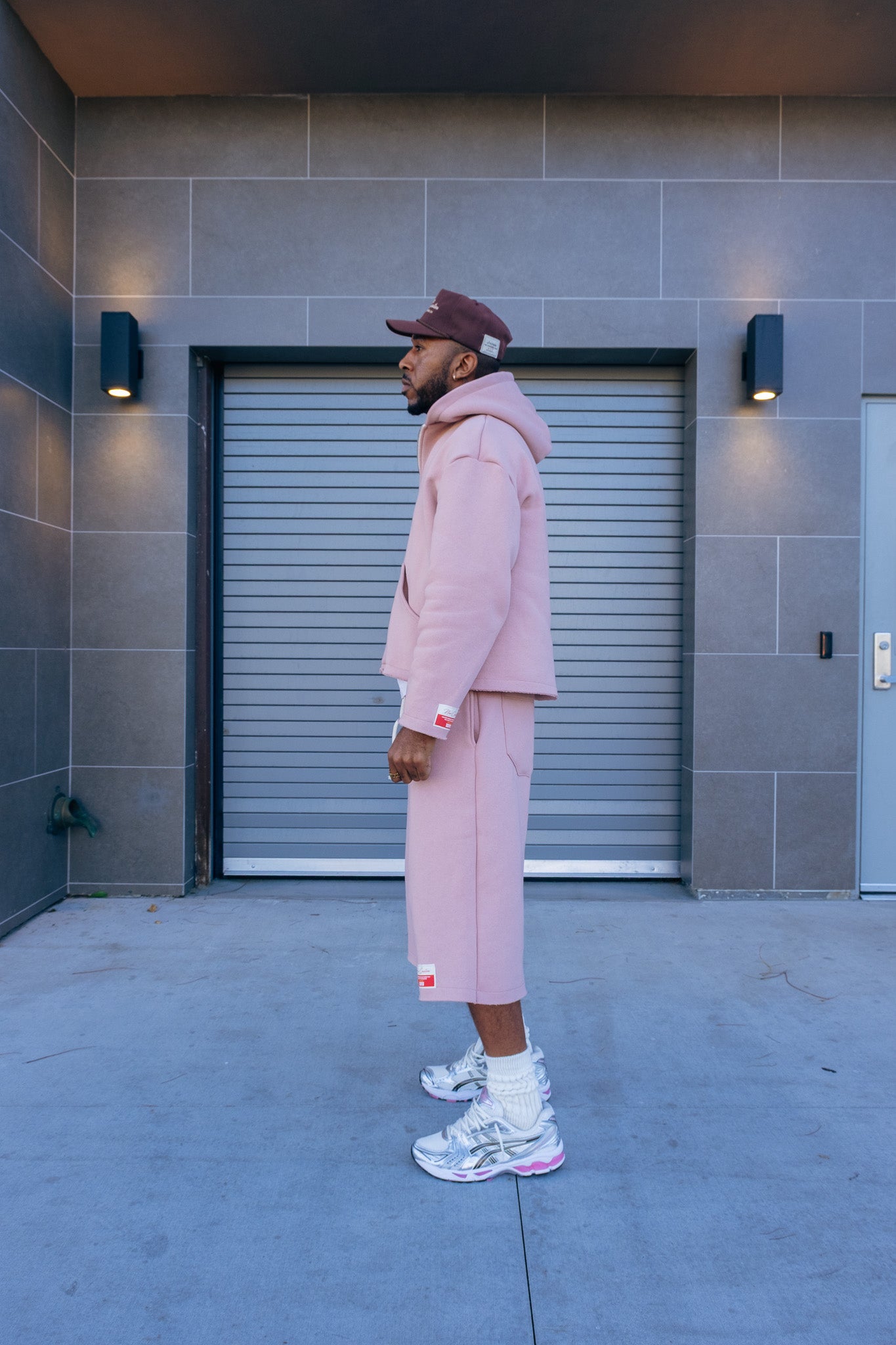 Premium Cotton Sweat Shorts- Mauve
