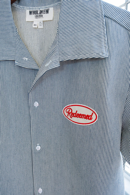 Denim PinStripe Button up