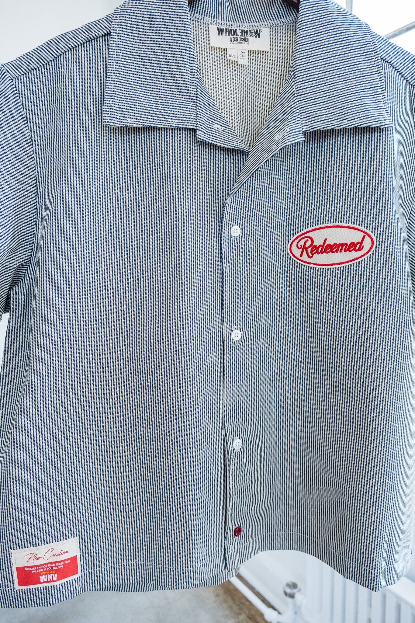 Denim PinStripe Button up