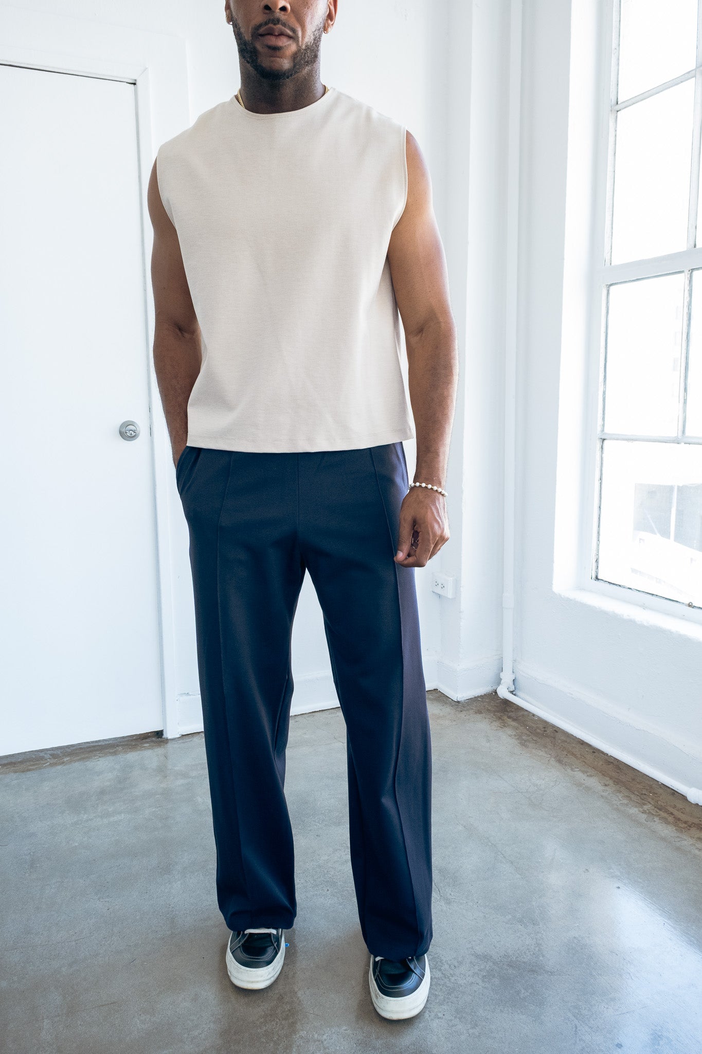 Relaxed Lounge Pants - Navy
