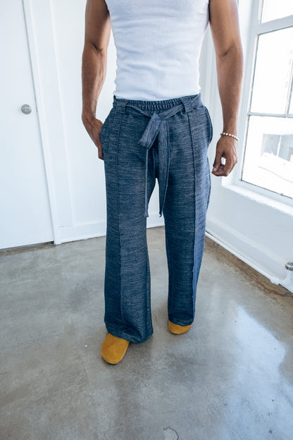 Navy Indigo - Heavy Flared Pants