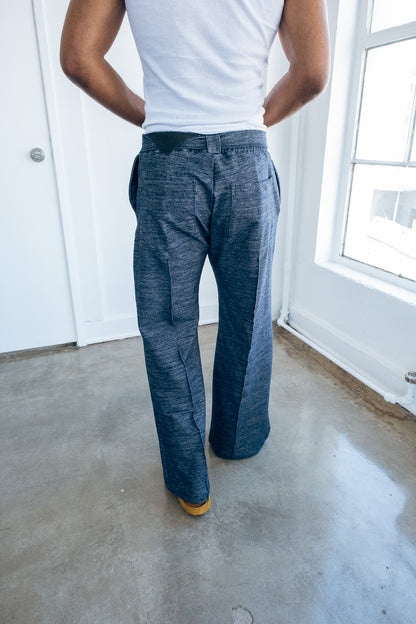 Navy Indigo - Heavy Flared Pants