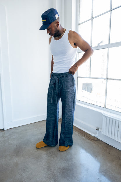 Navy Indigo - Heavy Flared Pants