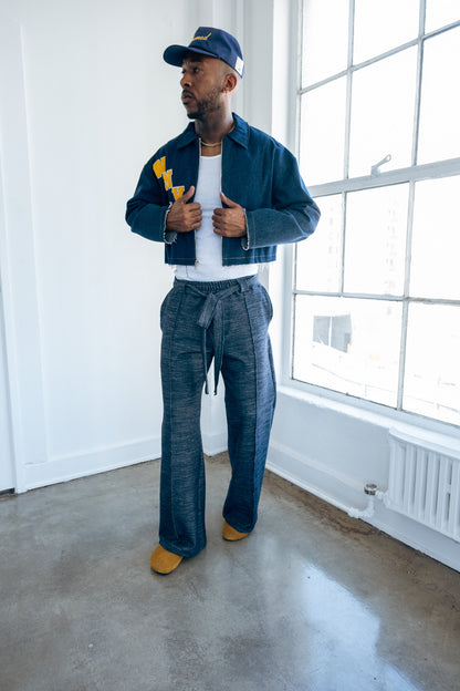 Navy Indigo - Heavy Flared Pants