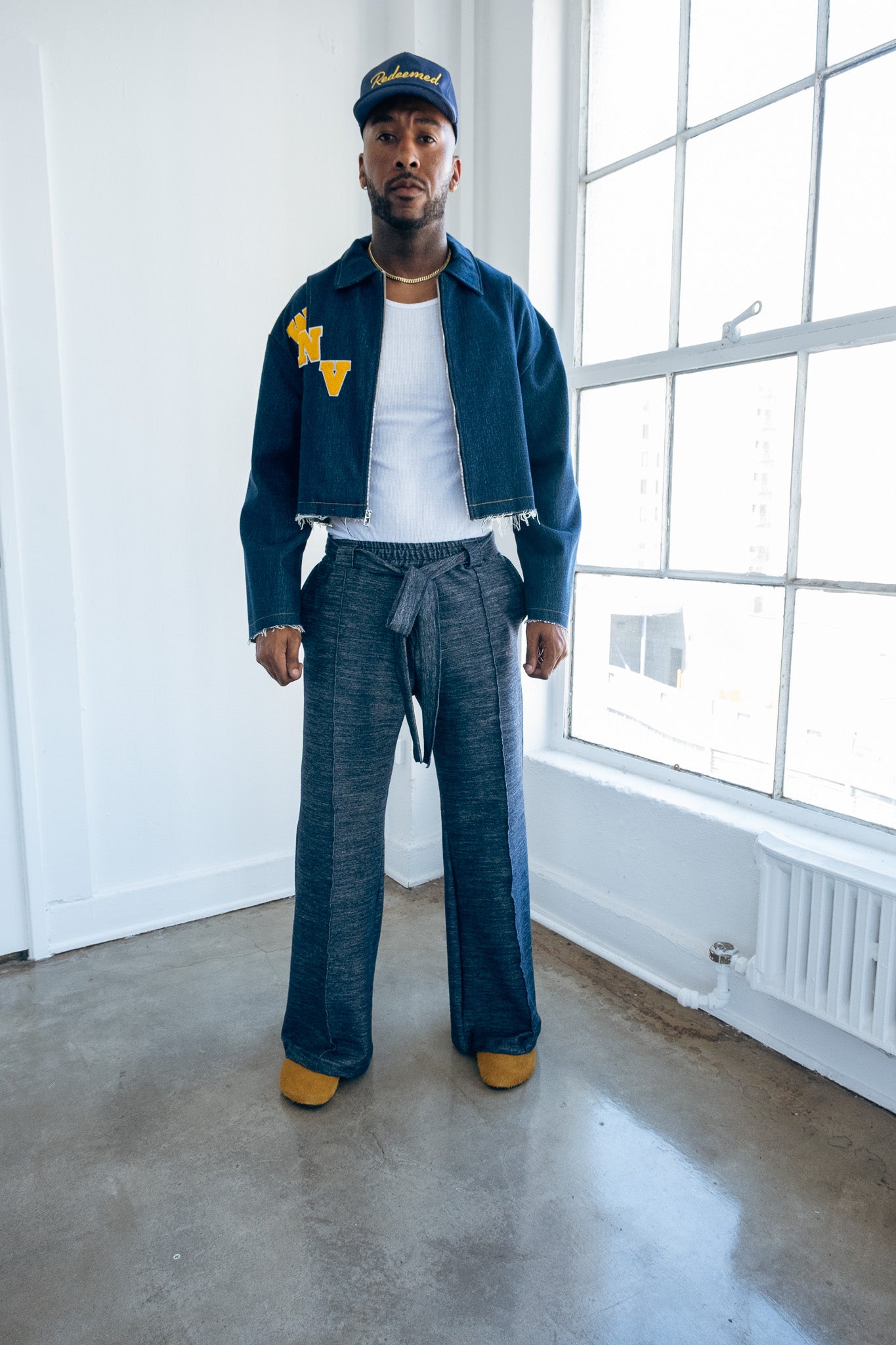 Navy Indigo - Heavy Flared Pants