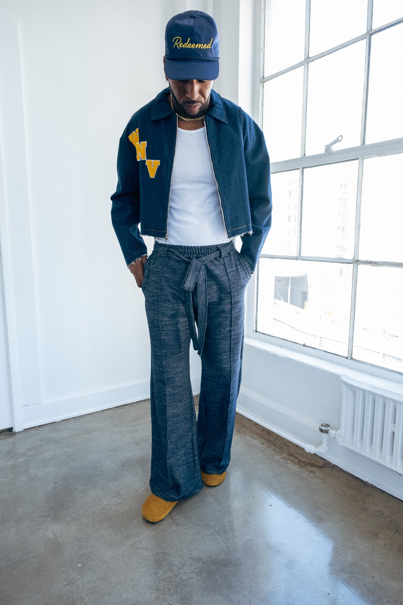 Navy Indigo - Heavy Flared Pants