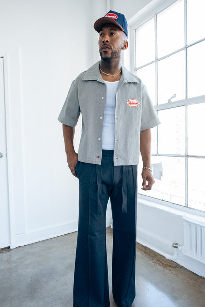 Denim PinStripe Button up