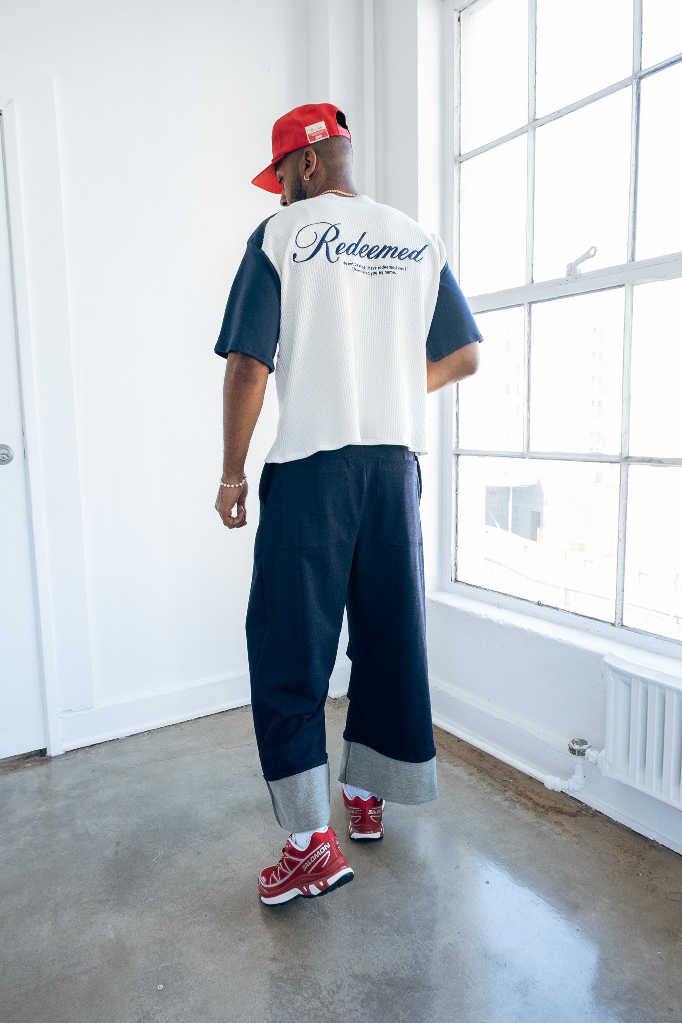 Raglan Thermal Tee - Navy