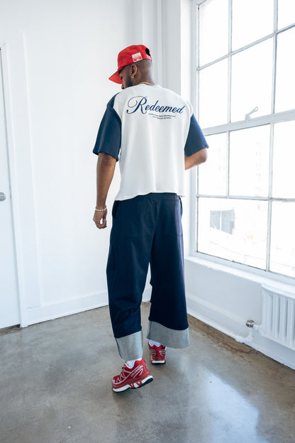 Raglan Thermal Tee - Navy