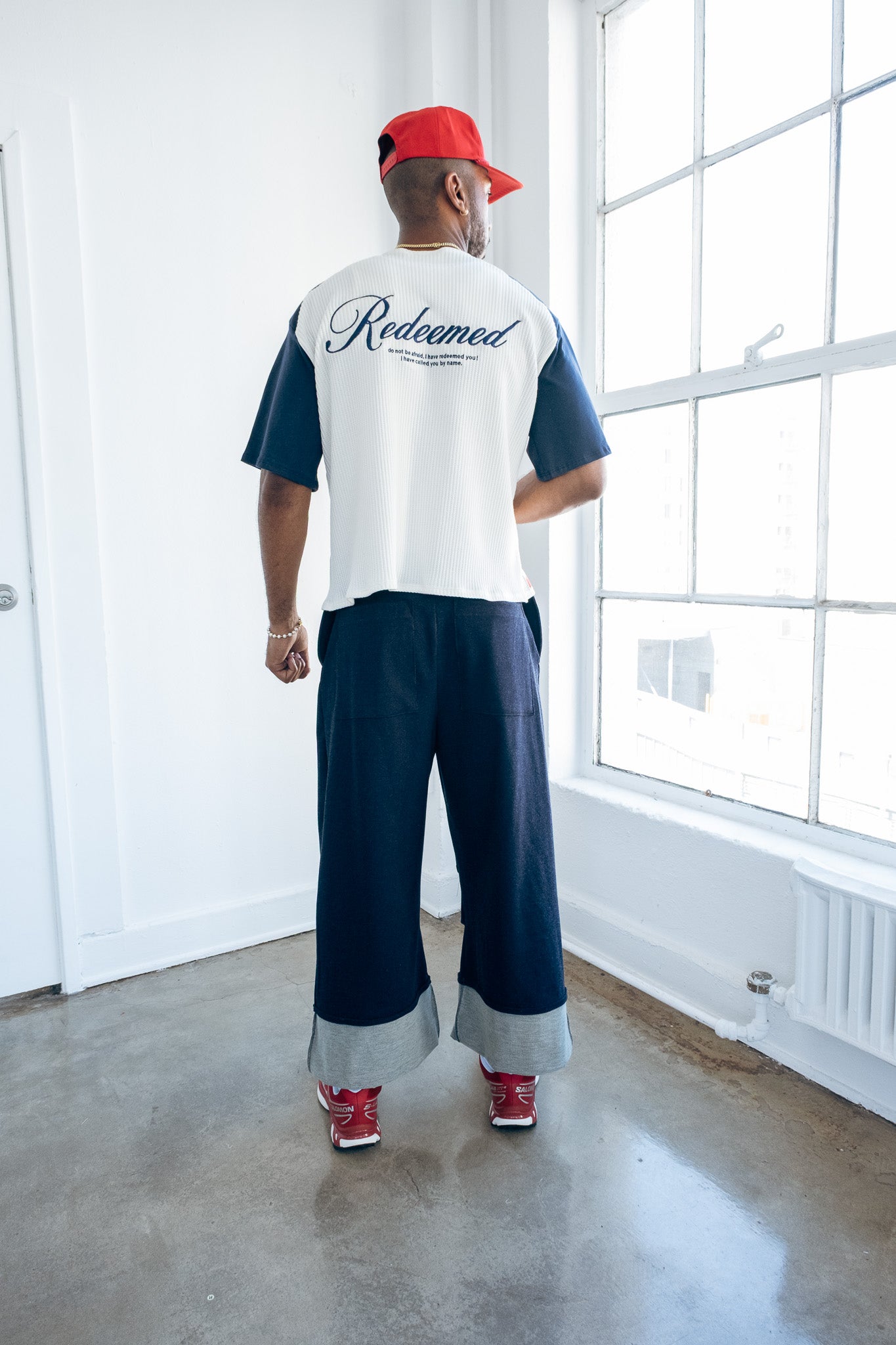 Raglan Thermal Tee - Navy