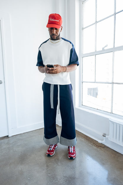 Raglan Thermal Tee - Navy