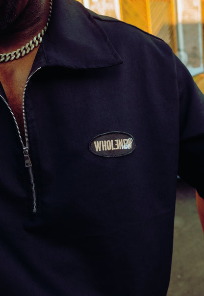 QTR Zip Shirt - Black