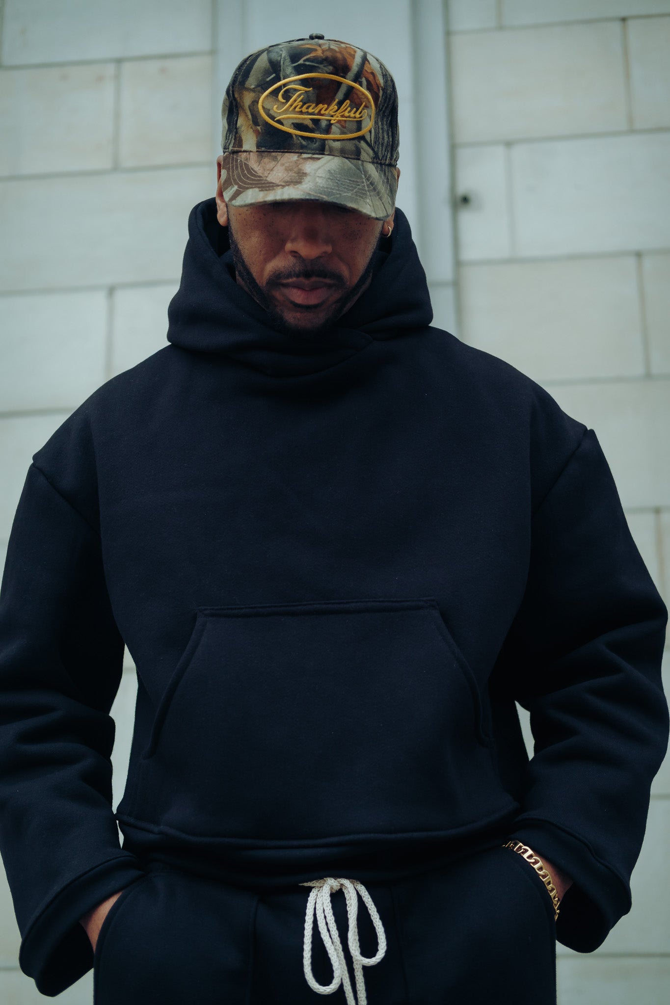 Premium Cotton Hoodie - Black