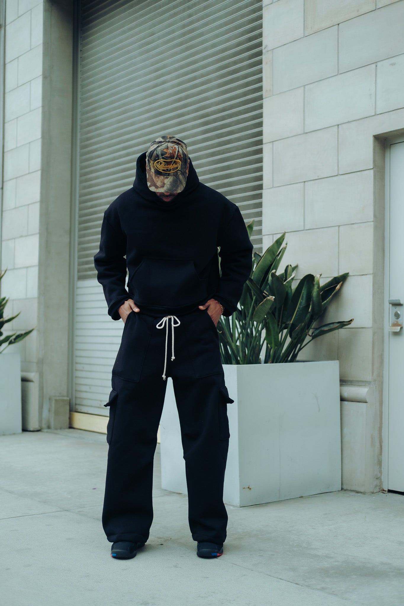 Premium Cotton Hoodie - Black