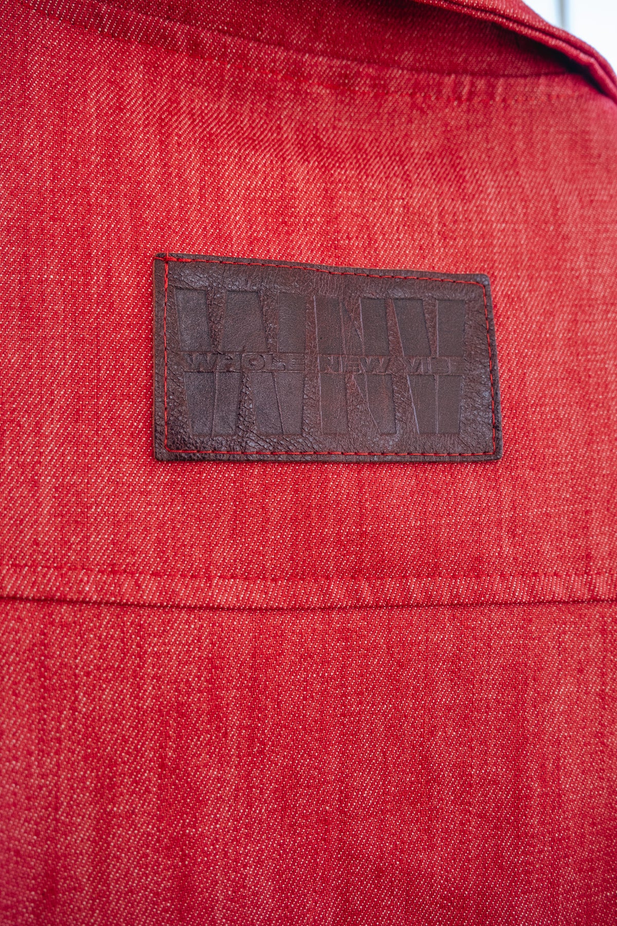 Shacket Button Up- Red Denim (limited)
