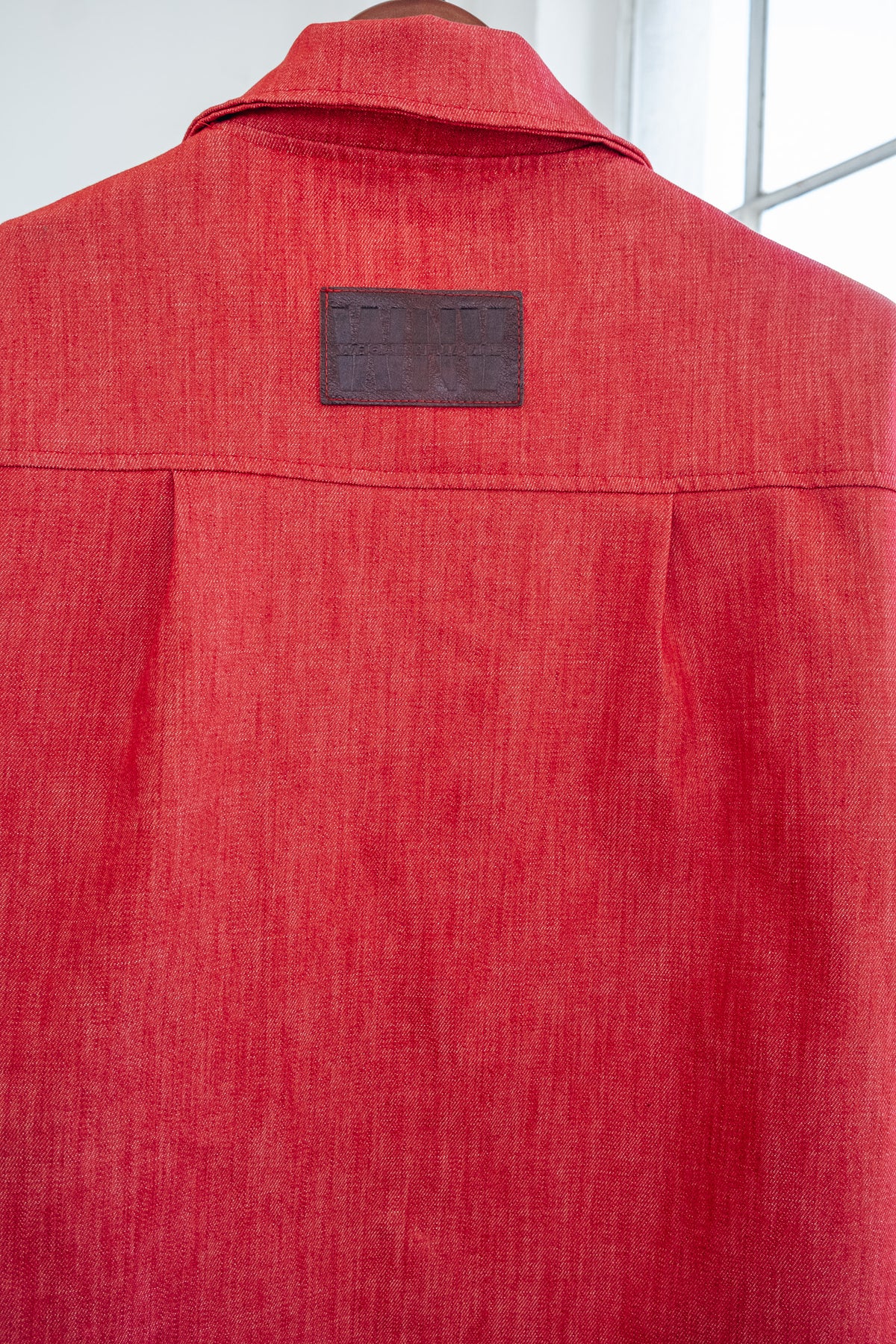 Shacket Button Up- Red Denim (limited)