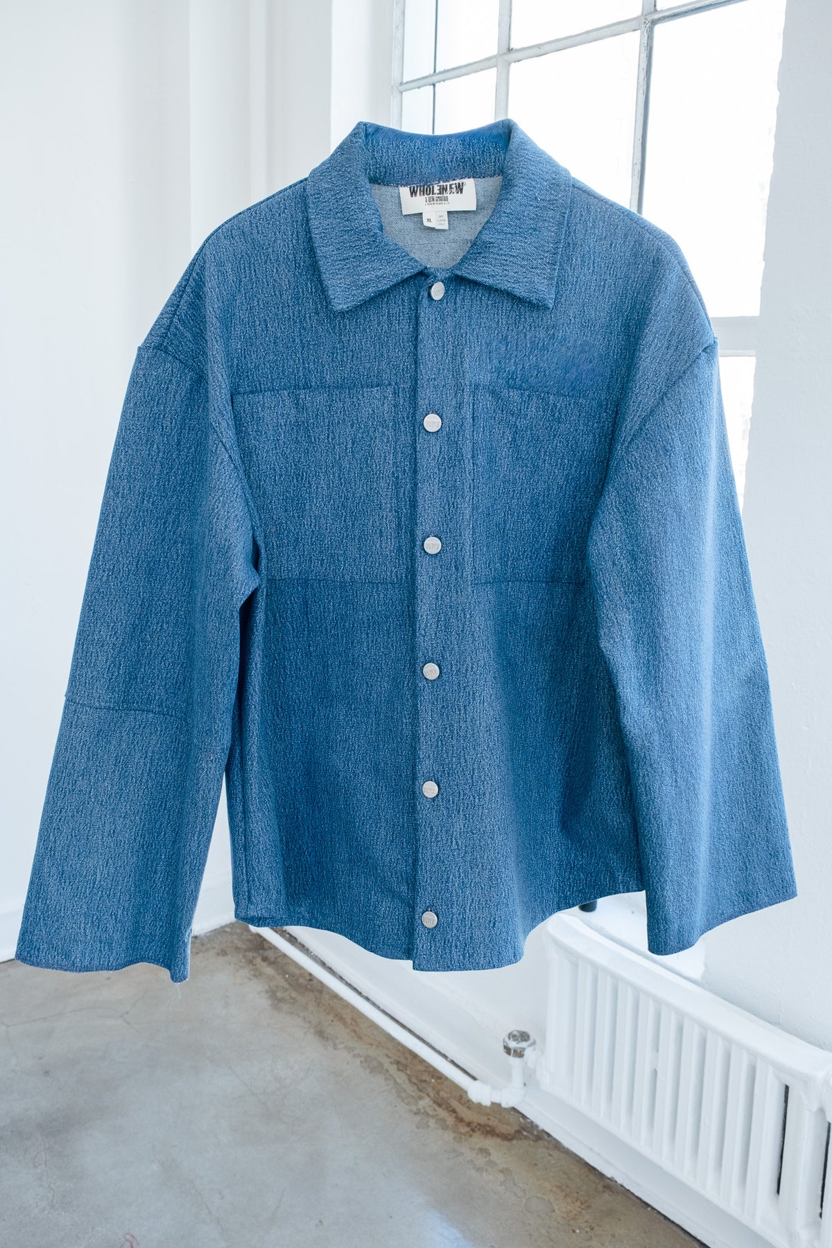 Shacket Button Up- Light Denim