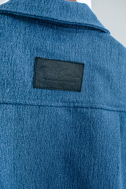 Shacket Button Up- Light Denim