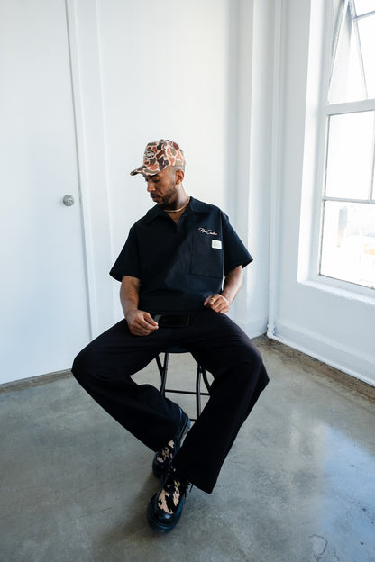 Black NC Placket Shirt