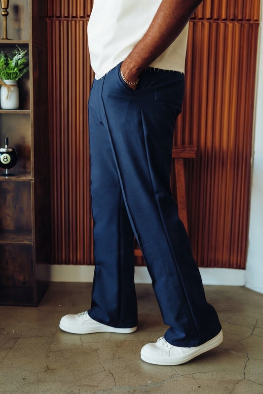 Slim Elevated Jogger - Navy